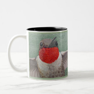 Rubythroat Hummingbird Two-Tone Coffee Mug