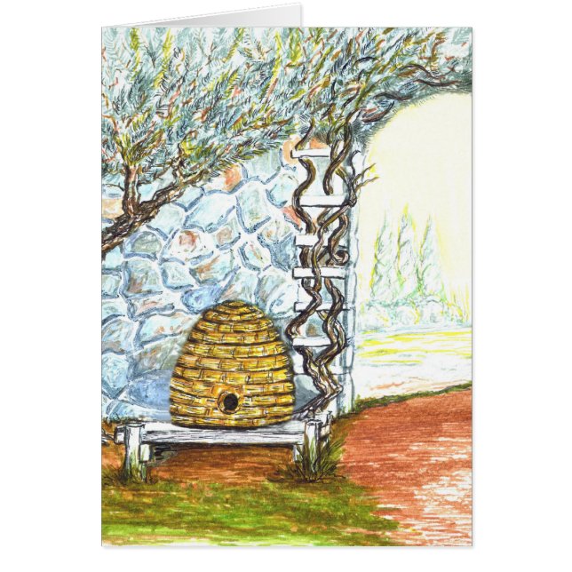 ruche d'abeille de cour (Devant)