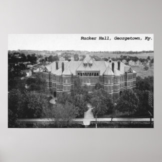 Rucker Hall, Georgetown College, Kentucky Poster