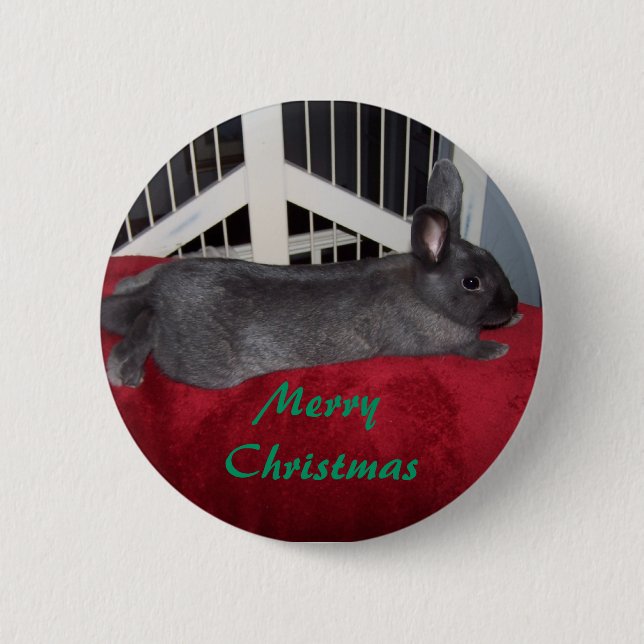 Ruckus Christmas Button (Front)