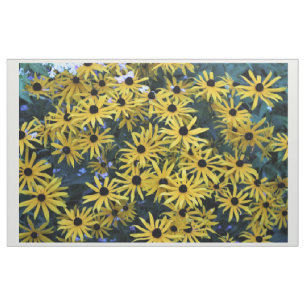 Rudbeckia Black Eyed Susans full photo Fabric
