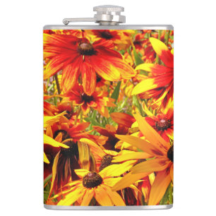 RUDBECKIA FLOWERS  HIP FLASK