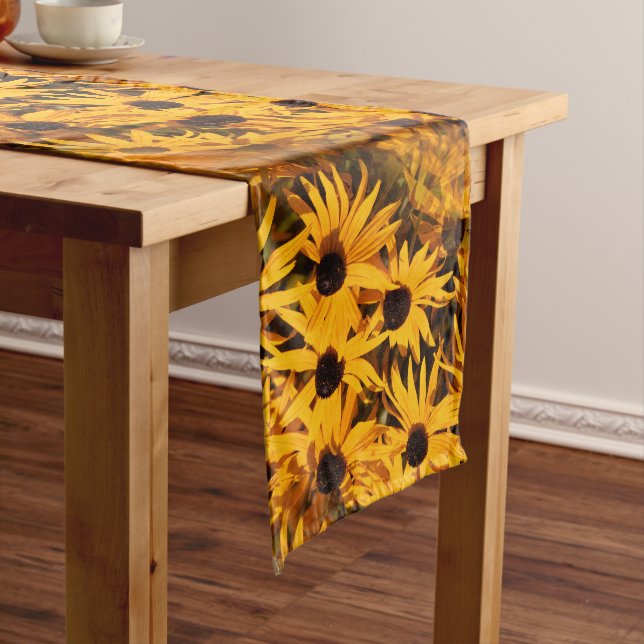 Rudbeckia Fulgida / Orange Coneflower Long Table Runner (In Situ)