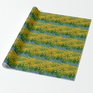 Rudbeckia Hirta And Lavender Wrapping Paper
