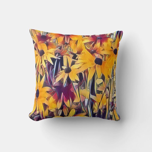 RUDBECKIAS THROW PILLOW (Front)