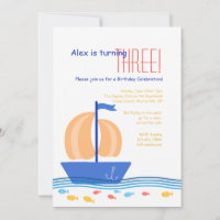 Rudders and Boats Invitation
