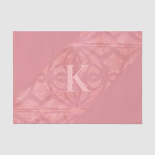 Ruddy Pink Batik Letter Tissue Paper