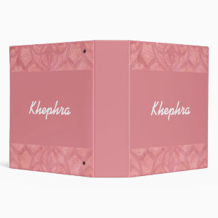 Ruddy Pink Batik Name Binder