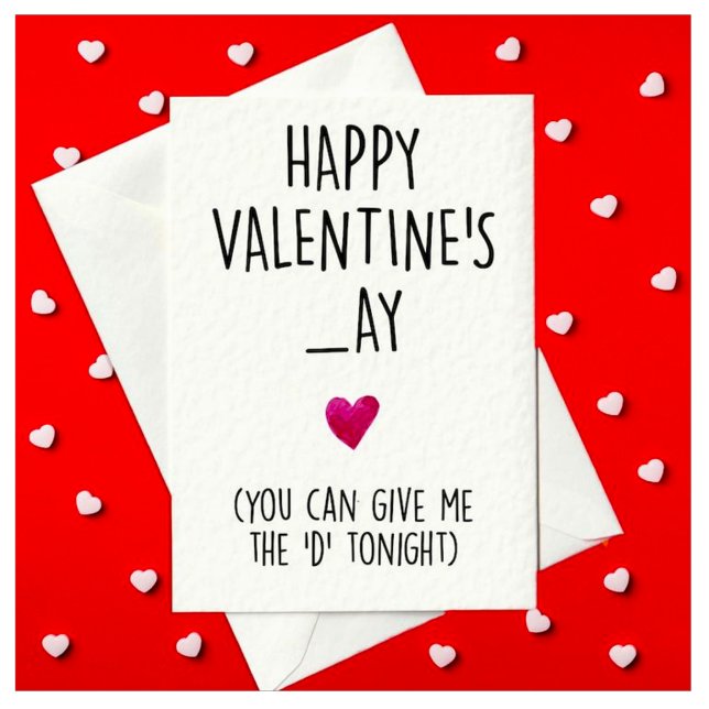 rude and Funny Valentine's Day Card for him (Creator Uploaded)