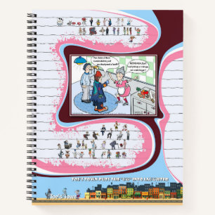 Rude Beggar Literal Wordplay Humor Spiral Notebook