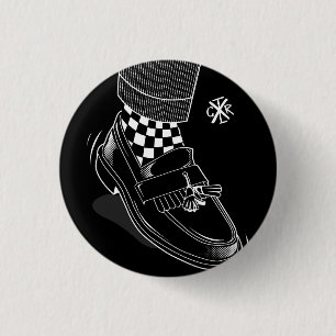 Rude boy 1 inch round button