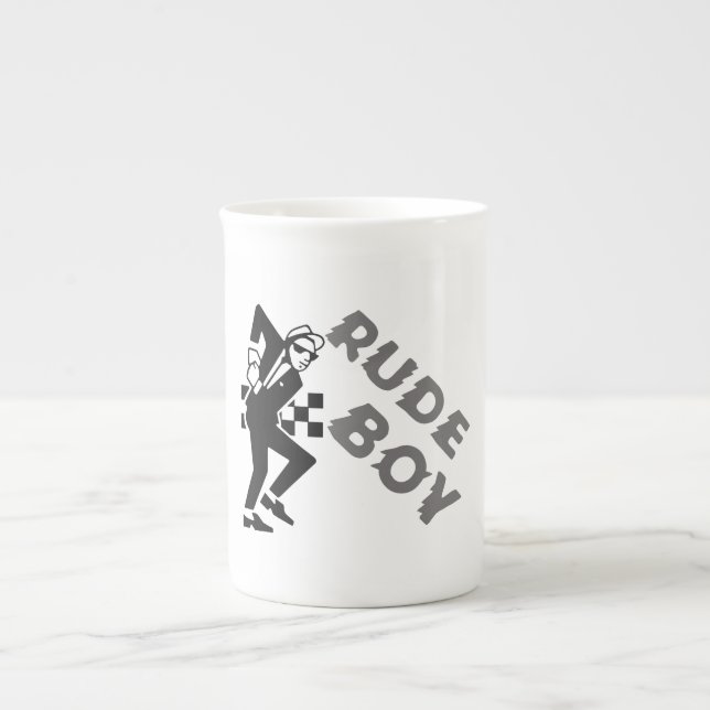 Rude Boy Bone China Mug (Front)