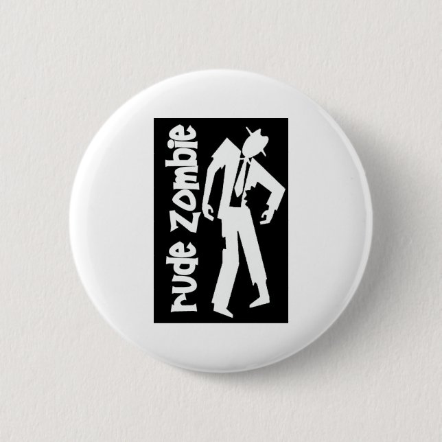 Rude Boy Zombie 2 Inch Round Button (Front)