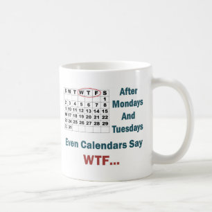 Rude Calendar Full Coffee Mug