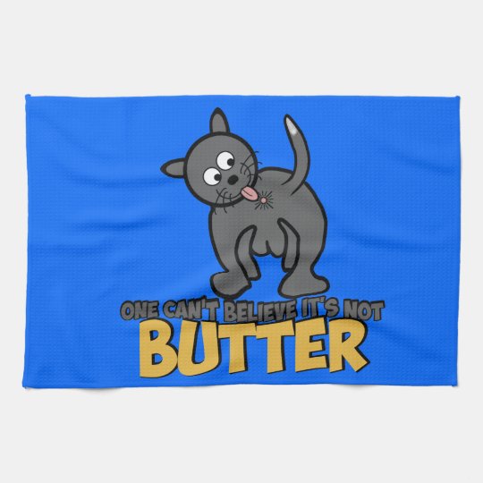 Rude cat kitchen towel Zazzle.ca