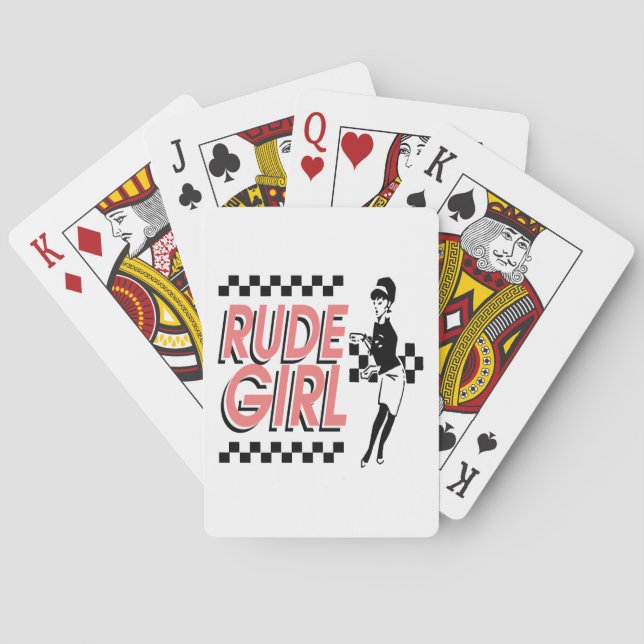Rude Girl Playing Cards (Back)