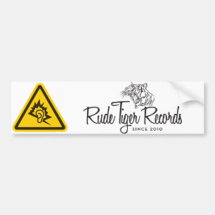 Rude Tiger Records Bumper Sticker