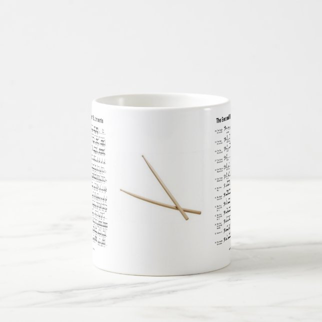 rudiments-sticks coffee mug (Center)