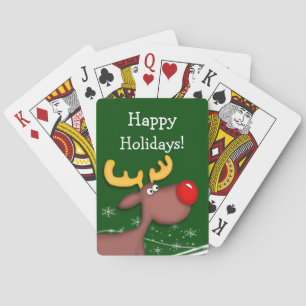 Rudolf Christmas Playing Cards