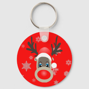 Rudolf - Christmas reindeer Keychain
