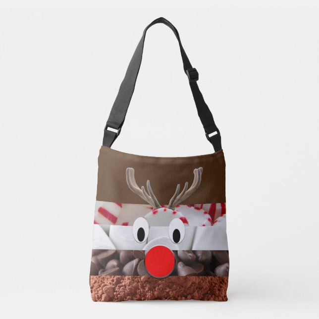 Rudolf deer candy ingredient  crossbody bag (Front)