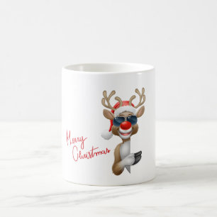 Rudolf mit Brille Weihnachten Tasse Coffee Mug