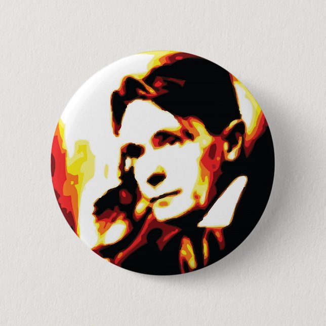 Rudolf Steiner 2 Inch Round Button (Front)