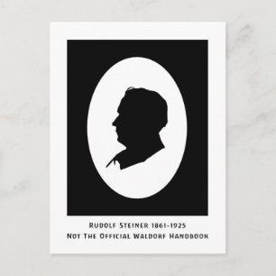 Rudolf Steiner Cameo With Dates Postcard