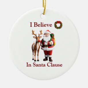 Rudolf the red nosed reindeer ceramic ornament