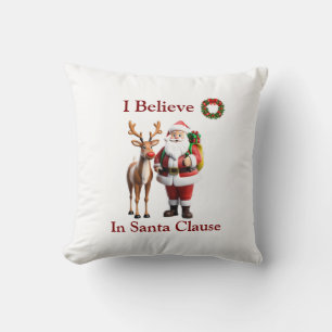 Rudolf the red nosed reindeer throw pillow