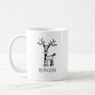 Rudolf the Reindeer has Crazy Eyes Coffee Mug