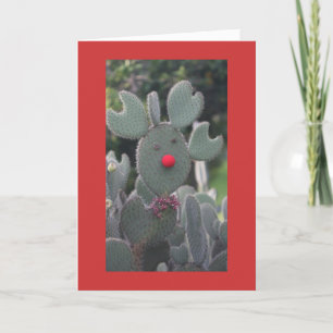 Rudolph Cactus Holiday Card