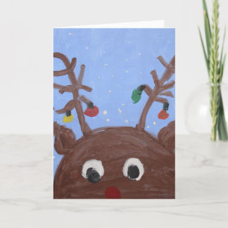 Rudolph Christmas Card