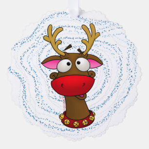 Rudolph Christmas Paper Ornament Card
