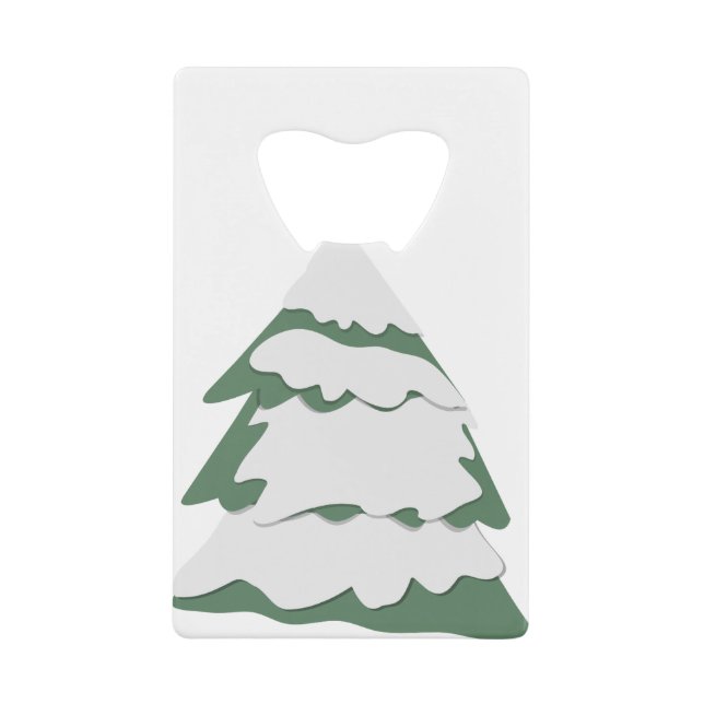 Rudolph Christmas Tree 1 (remix) Credit Card Bottle Opener (Front)