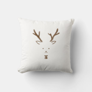 rudolph deer throw pillow