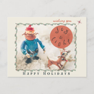 Rudolph & Friends Holiday Postcard (blank back)