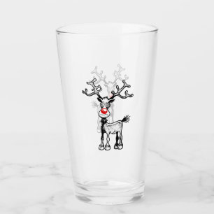 Rudolph le renne sur un tombeau en verre