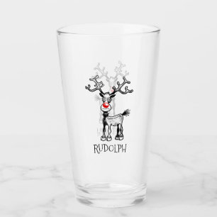 Rudolph le renne sur un tombeau en verre