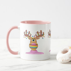 Rudolph LGBT Face masqué Reindeer Mug