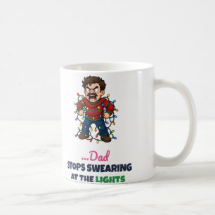 Rudolph Loses Glow Before Dad Stops Swearing Coffee Mug