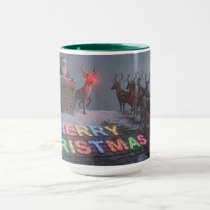 Rudolph, Mug de Noël sans un Mot AI Utilisé