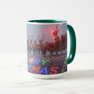 Rudolph not a word Christmas Mug AI Used
