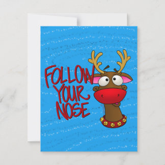 Rudolph, Paper Ornament Card