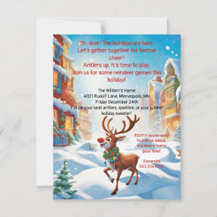 Rudolph Party Invitation