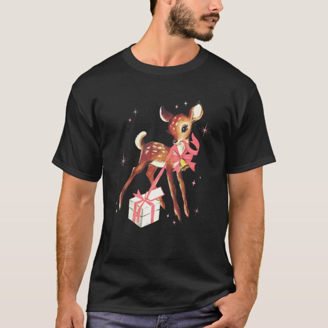 Rudolph Red Nose Reindeer Christmas Pajama Family  T-Shirt (Front)