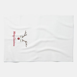 Rudolph Red Nose Reindeer  Kitchen Towel