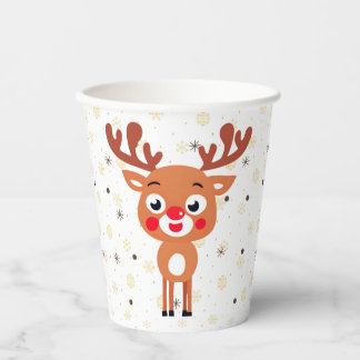 Rudolph Red Nose Reindeer Paper cup