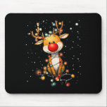 Rudolph Red Nose Santa Claus's Reindeer Christmas  Mouse Pad<br><div class="desc">Rudolph Red Nose Santa Claus's Reindeer Christmas Matching</div>