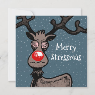 Rudolph Reindeer Christmas Card